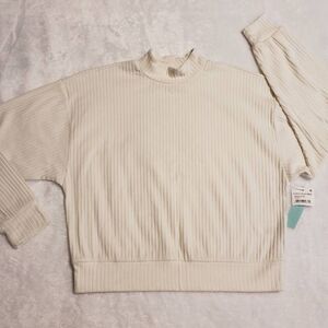 Abound Womens Ribbed Long Sleeve Pullover